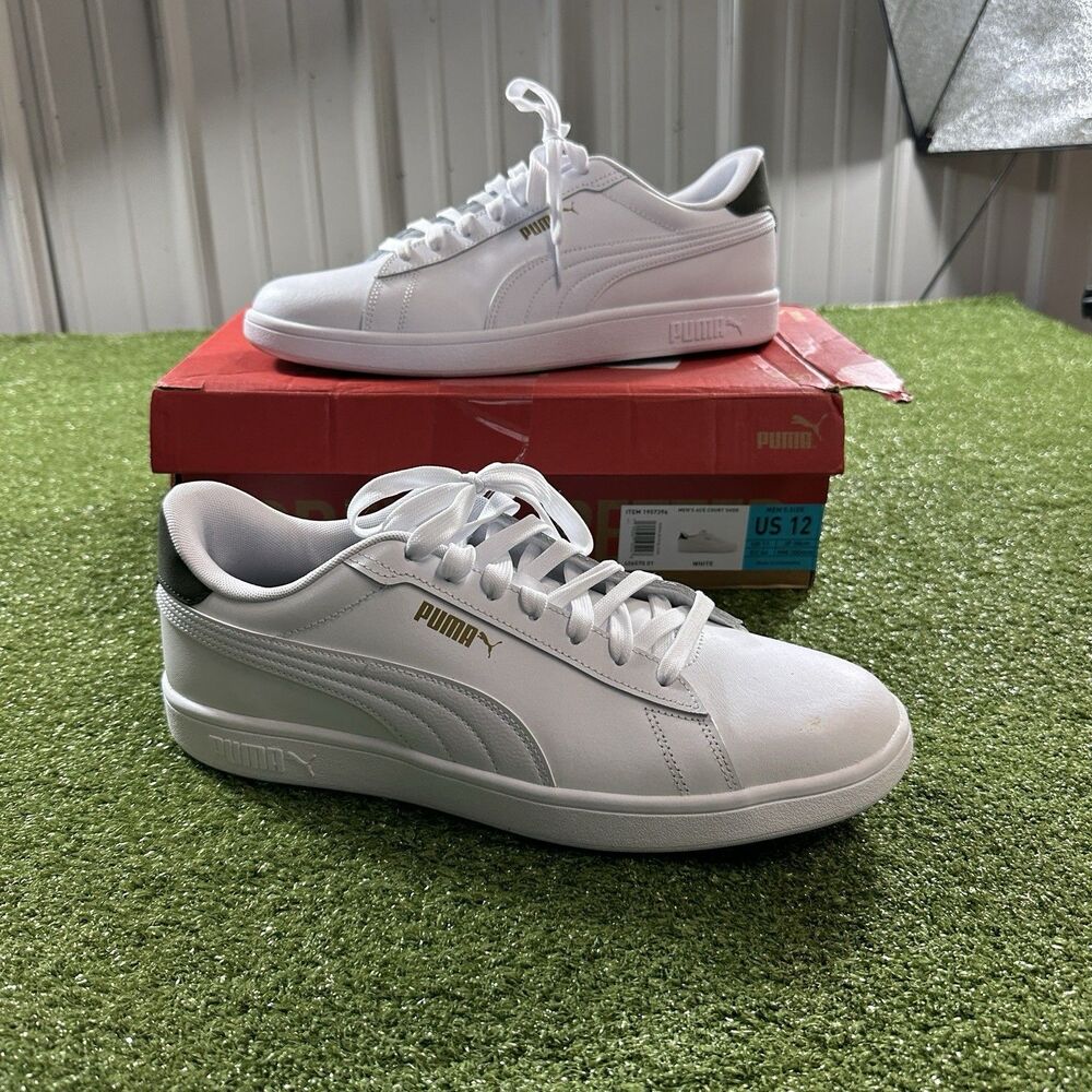 Puma Court Women's Size 12 White Sneakers Shoes w/ Box